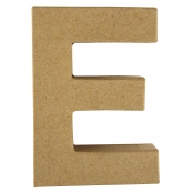 Alphabet en papier mâché 15 cm Lettre E