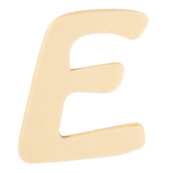 Alphabet en bois 6 cm Lettre E