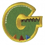 Écusson brodé thermocollant Lettre G 3 cm