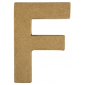 Alphabet en papier mâché 15 cm Lettre F