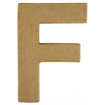 71775000 - 4006166286803 - Rayher - Alphabet en papier mâché 15 cm Lettre F