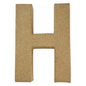 Alphabet en papier mâché 15 cm Lettre H