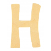 Alphabet en bois 6 cm Lettre H