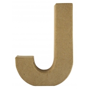 Alphabet en papier mâché 15 cm Lettre J