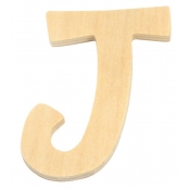 Alphabet en bois 6 cm Lettre J