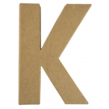 71719000 - 4006166755170 - Rayher - Alphabet en papier mâché 15 cm Lettre K