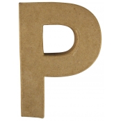 Alphabet en papier mâché 15 cm Lettre P