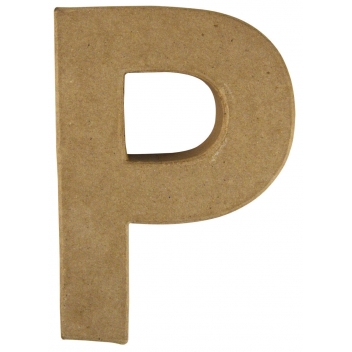 71724000 - 4006166755224 - Rayher - Alphabet en papier mâché 15 cm Lettre P
