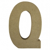 Alphabet en papier mâché 15 cm Lettre Q