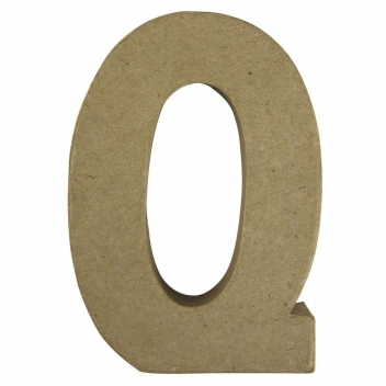 71725000 - 4006166755231 - Rayher - Alphabet en papier mâché 15 cm Lettre Q