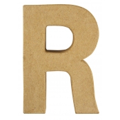 Alphabet en papier mâché 15 cm Lettre R