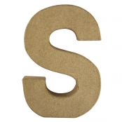 Alphabet en papier mâché 15 cm Lettre S