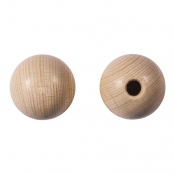 Boules en bois ø 25 mm - demi-percées- 6 pièces