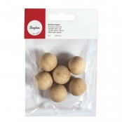 Boules en bois ø 25 mm - Non percées - 6 pièces