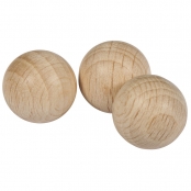 Boules en bois ø 12 mm - Non percées - 25 pièces