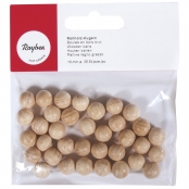 Boules en bois ø 10 mm - Non percées - 35 pièces