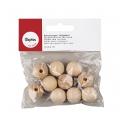 Boules en bois ø 18 mm - demi-percées - 10 pièces