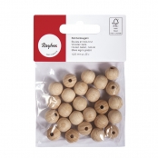 Boules en bois ø 12 mm - FSC100% - percées 3 mm - 25 pièces