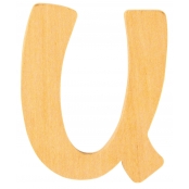 Alphabet en bois 6 cm Lettre U