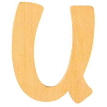 62257000 - 4006166141546 - Rayher - Alphabet en bois 6 cm Lettre U