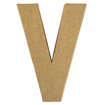 71783000 - 4006166286964 - Rayher - Alphabet en papier mâché 15 cm Lettre V