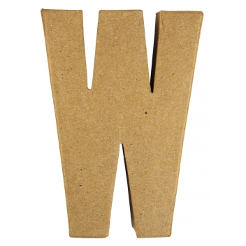 71784000 - 4006166286971 - Rayher - Alphabet en papier mâché 15 cm Lettre W