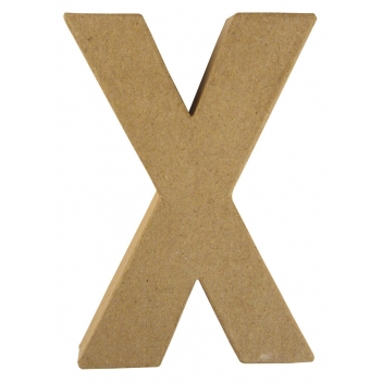 71785000 - 4006166286995 - Rayher - Alphabet en papier mâché 15 cm Lettre X
