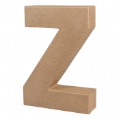 Alphabet en papier mâché 15 cm Lettre Z