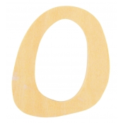 Alphabet en bois 6 cm Lettre O