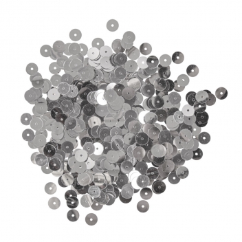 3931222 - 4006166726354 - Rayher - Sequins Argenté Ø 6 mm Lisses Boite 6 g Lavable