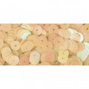Sequins Jaune irisé Ø6 mm Lisses 6 g Lavable