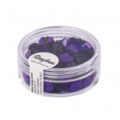 Sequins Lilas foncé Ø6 mm Lisses 6 g Lavable