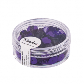 3931239 - 4006166726408 - Rayher - Sequins Lilas foncé Ø6 mm Lisses 6 g Lavable - 3