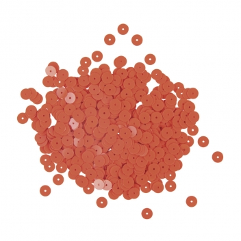 3931234 - 4006166726378 - Rayher - Sequins Orange Ø 6 mm Lisses Boite 6 g Lavable - 2