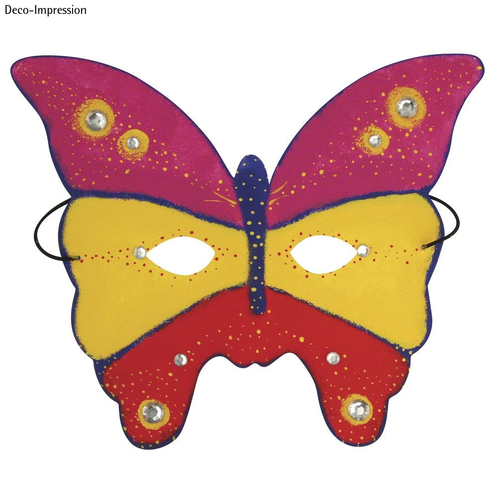 Masque Papillon à Imprimer Et Découper Masques Faune amusante 21 x 17 cm 3 pièces - Rayher référence 7552200