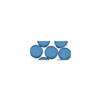 1452108 - 4006166628740 - Rayher - Pierre ronde Bleu clair Ø 1 cm Transparente 210 g