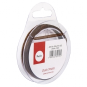 Ruban organdi Brun foncé 3 mm 10 m