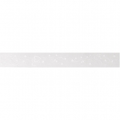 Ruban organdi Crème & Double Coeur 25 mm Au mètre