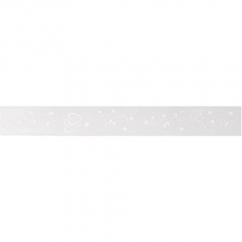 5540400 - 3700982201538 - Rayher - Ruban organdi Crème & Double Coeur 25 mm Au mètre