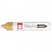 Crayon de cire liquide pour bougie  transparent pailleté Doré 30 ml