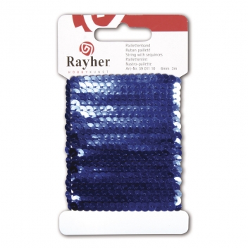 3901110 - 4006166721564 - Rayher - Ruban paillette sequin Bleu foncé 3 m - 2