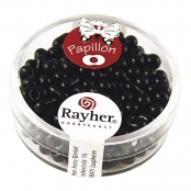 Perle Rocaille Papillon Noir 3,2 x 6,5 mm 18 g