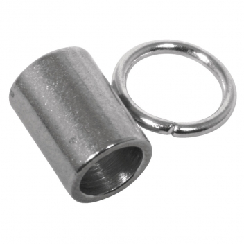 2198921 - 4006166326363 - Rayher - Pendentif tubulaire Argenté 8 x 6mm Acier inoxydable