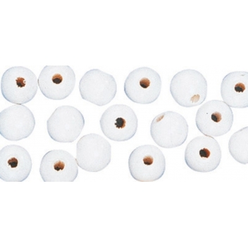 1250202 - 4006166333750 - Rayher - Perle en bois Blanc Ronde Ø 8 mm 82 pièces