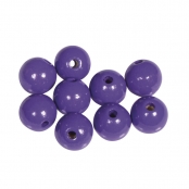 Perle bois Violet Ronde Ø12 mm 32 pièc.