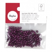 Perle bois Violet Ronde Ø4 mm 150 pièc.