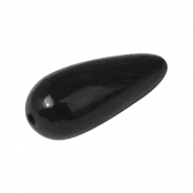 Perle en bois Noir Goutte 30 x 12 mm