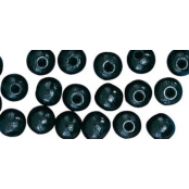 Perle en bois Noir Ø 16 mm 15 pièces