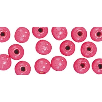1250633 - 4006166154829 - Rayher - Perle en bois Rose foncé Ø 16 mm 15 pièces