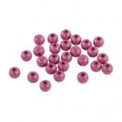 Perle bois Rose foncé Ronde Ø8 mm 82 pièc.